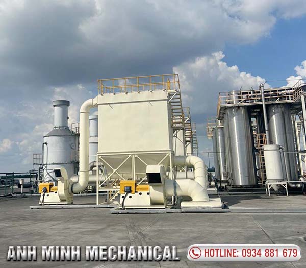 Hệ thống hút bụi cacbon công ty lốp Kumho Việt Nam